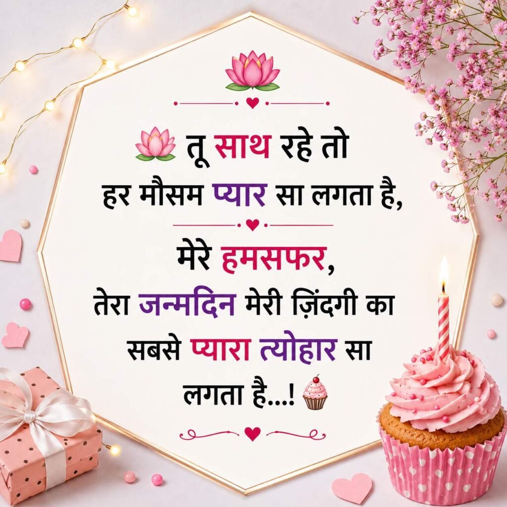Birthday Wishes for Husband in Hindi