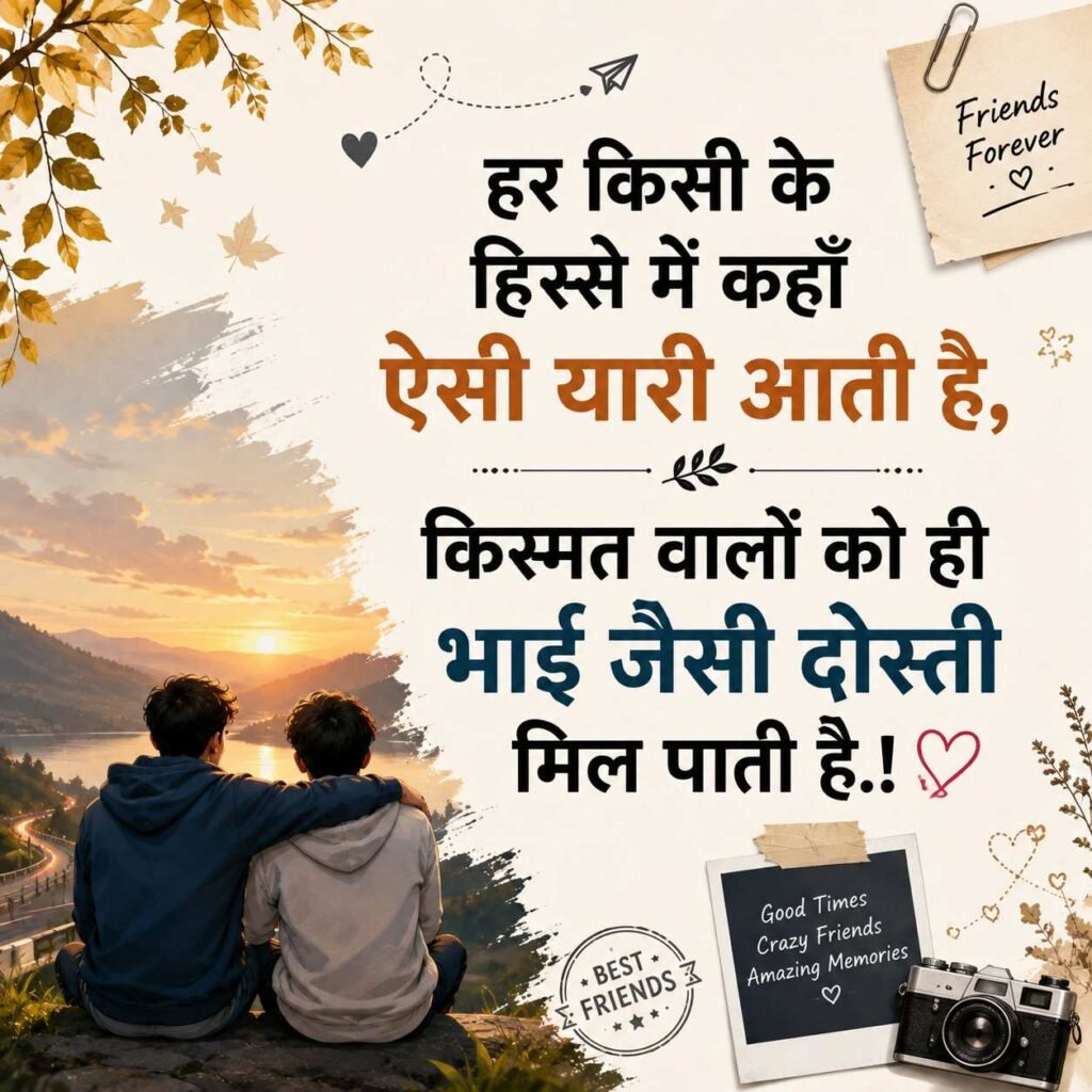 Dosti Shayari 2 Line