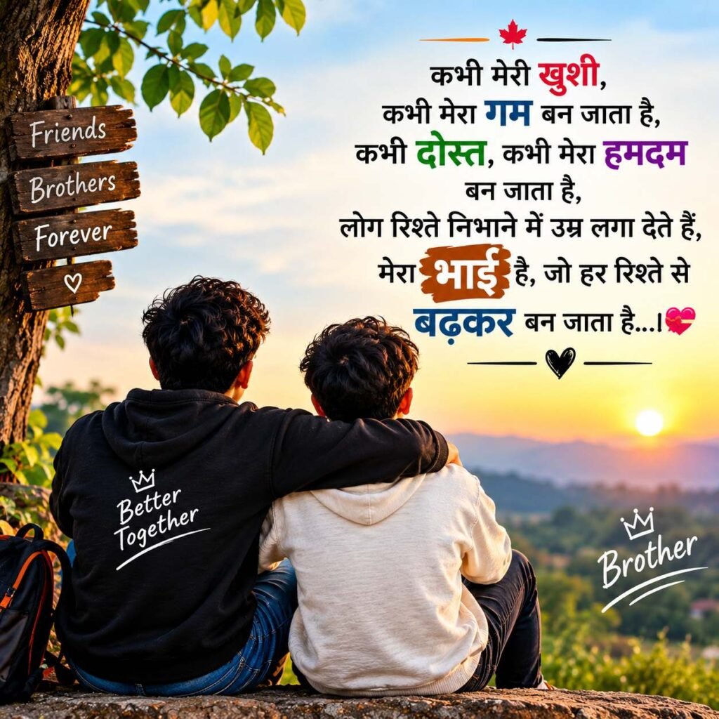 Emotional Brother Shayari in Hindi