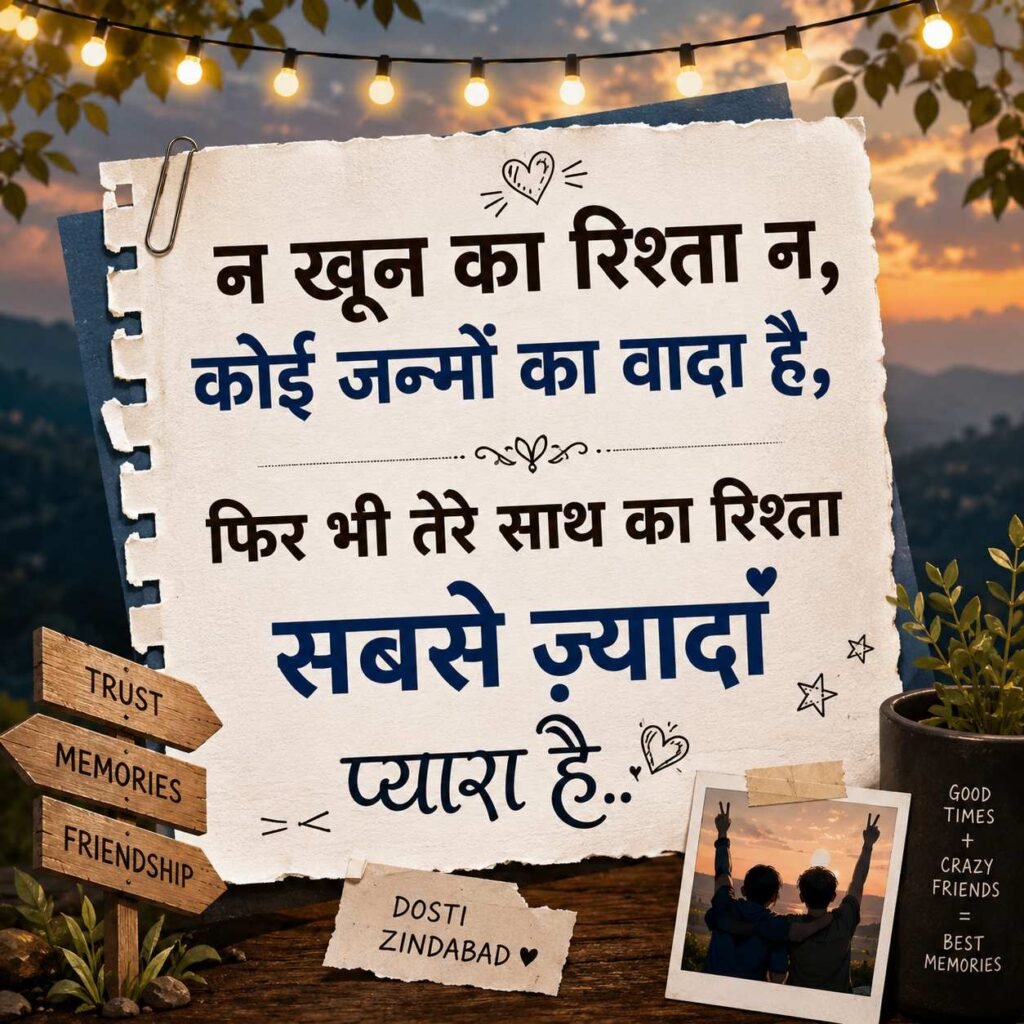 Friend Shayari in Hindi