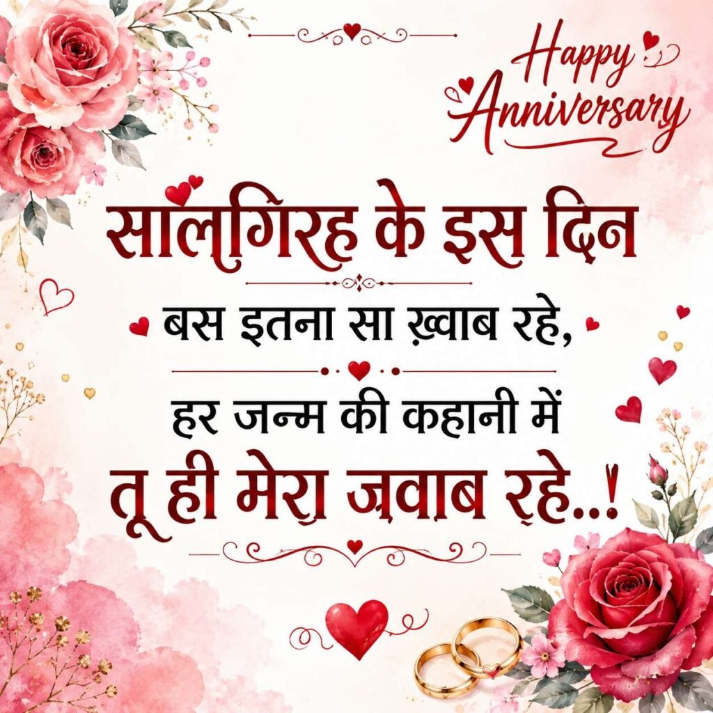 Happy Anniversary Wishes in Hindi
