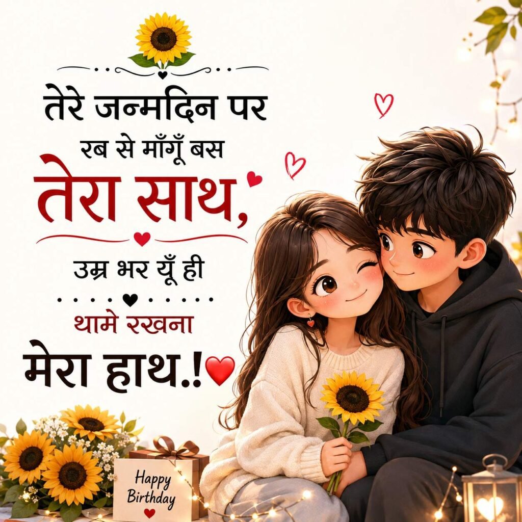 Happy Birthday Wishes for Wife in Hindi