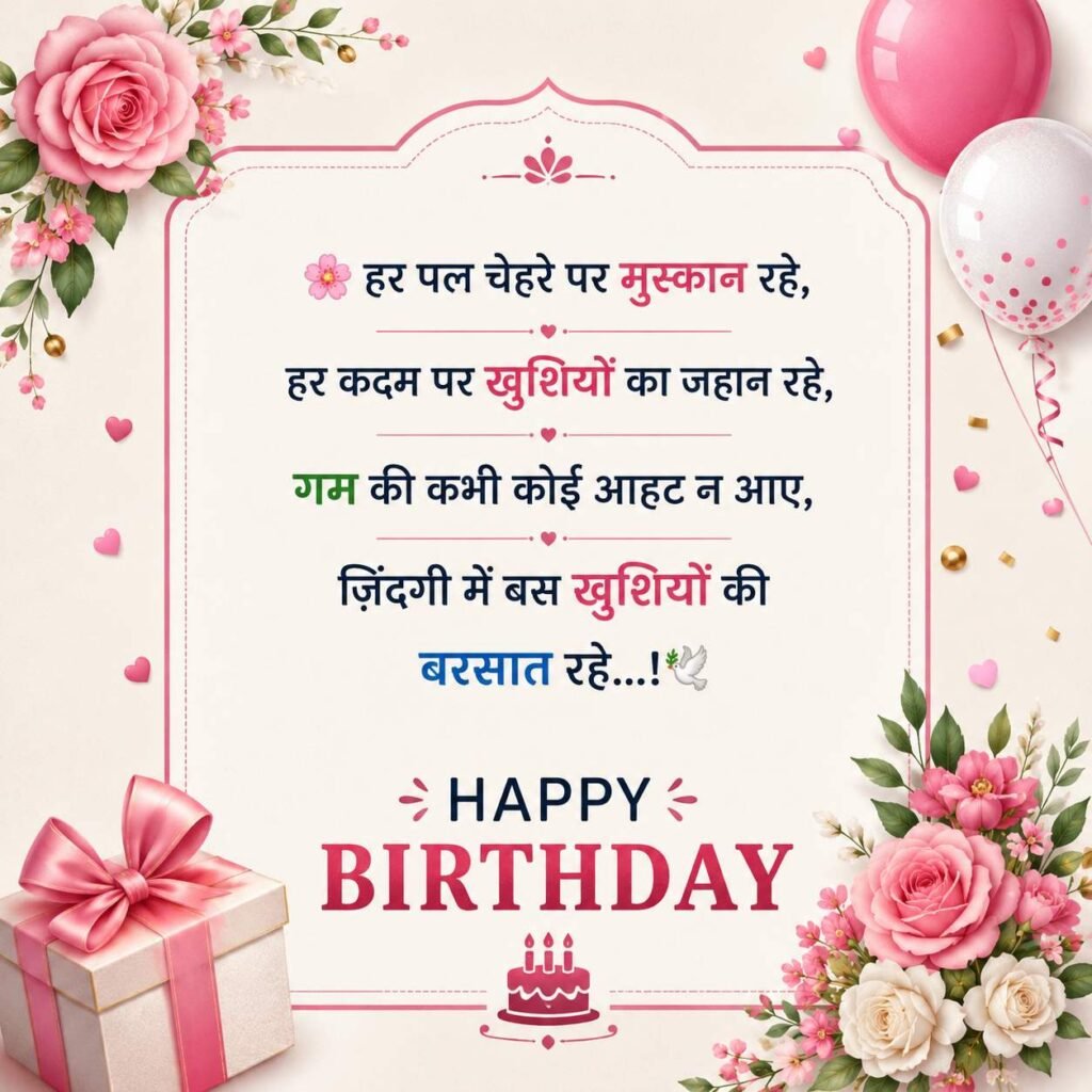 Happy Birthday Wishes in Hindi