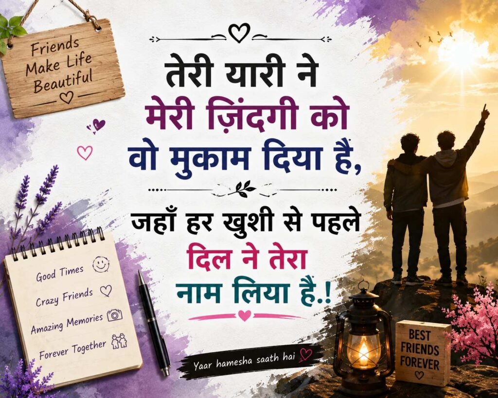 Hindi Shayari on Dosti