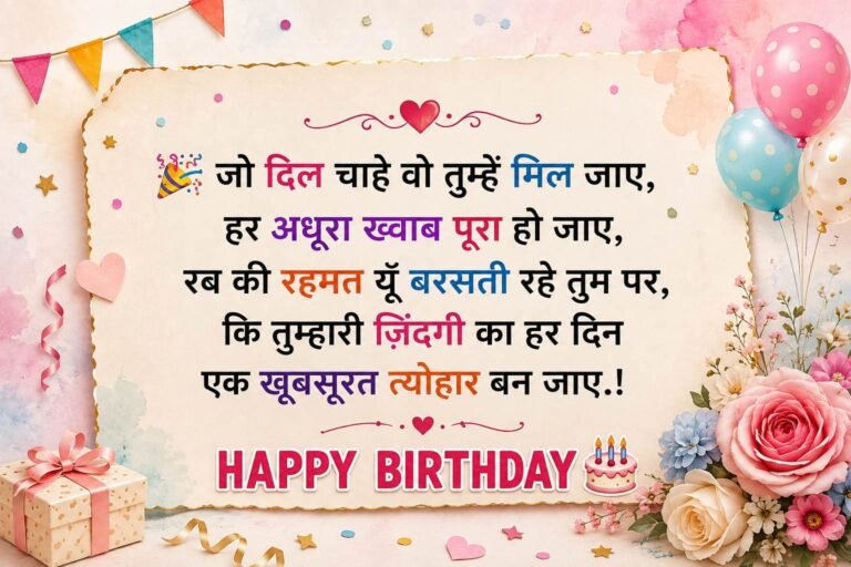 जन्मदिन की शुभकामनाएँ और बधाई संदेश