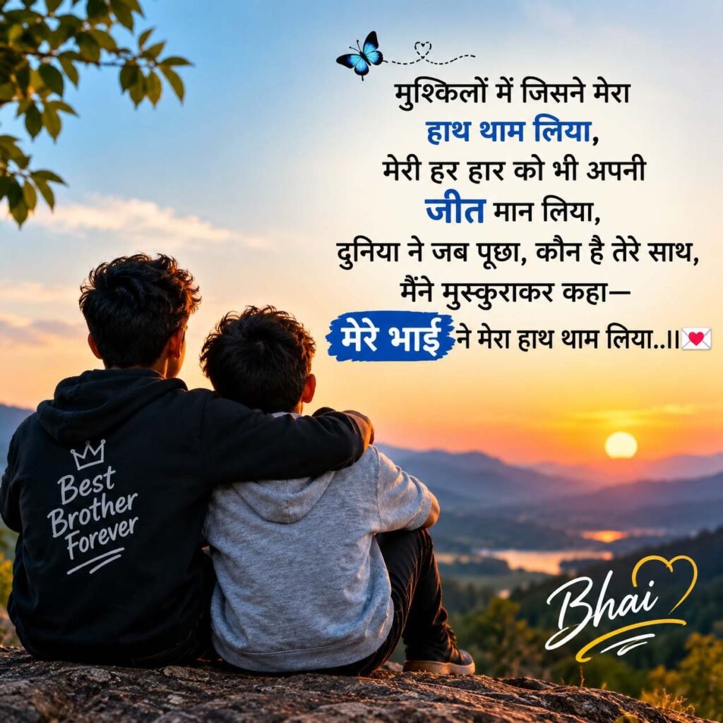 भाई के लिए दिल छू लेने वाली शायरी