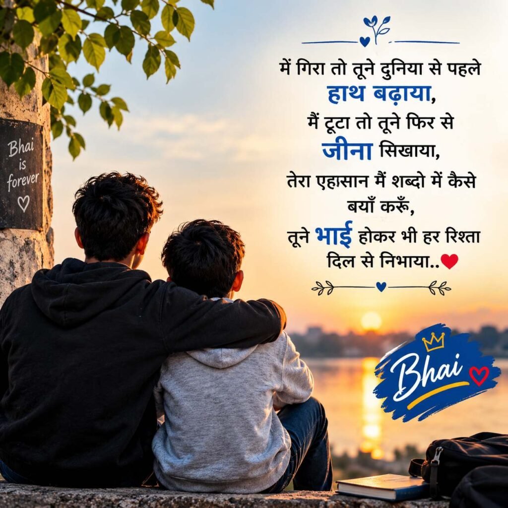 भाई के लिए प्यार भरी शायरी