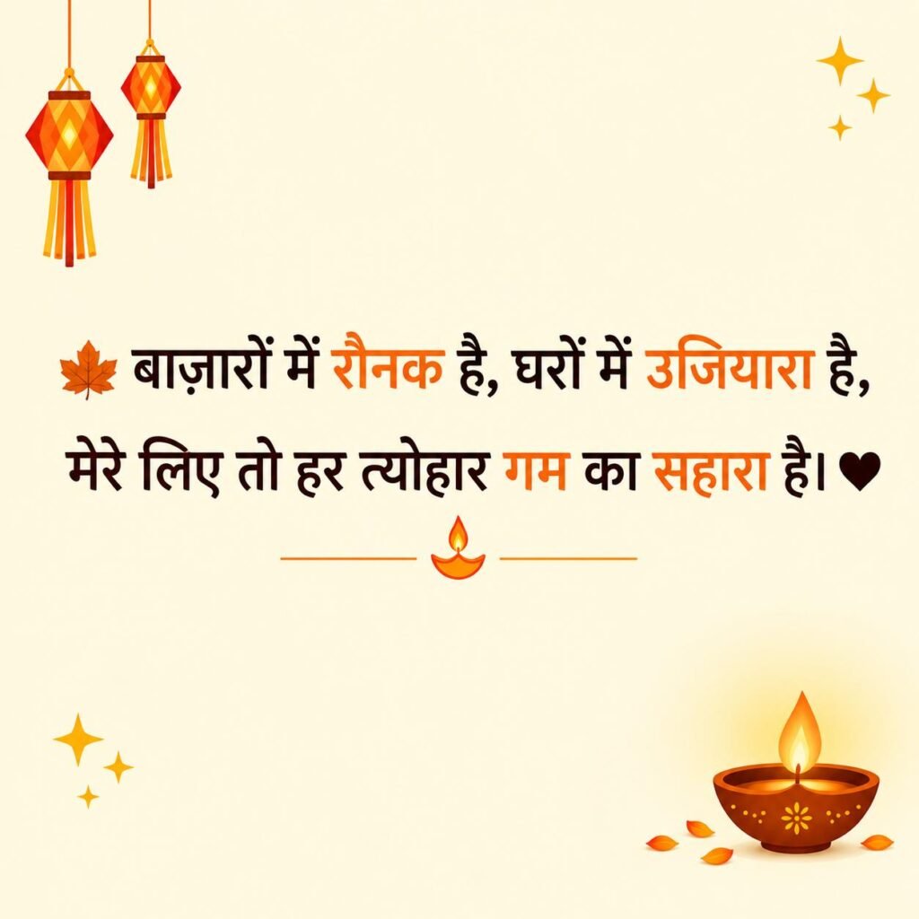 Diwali Sad Shayari 2 Line
