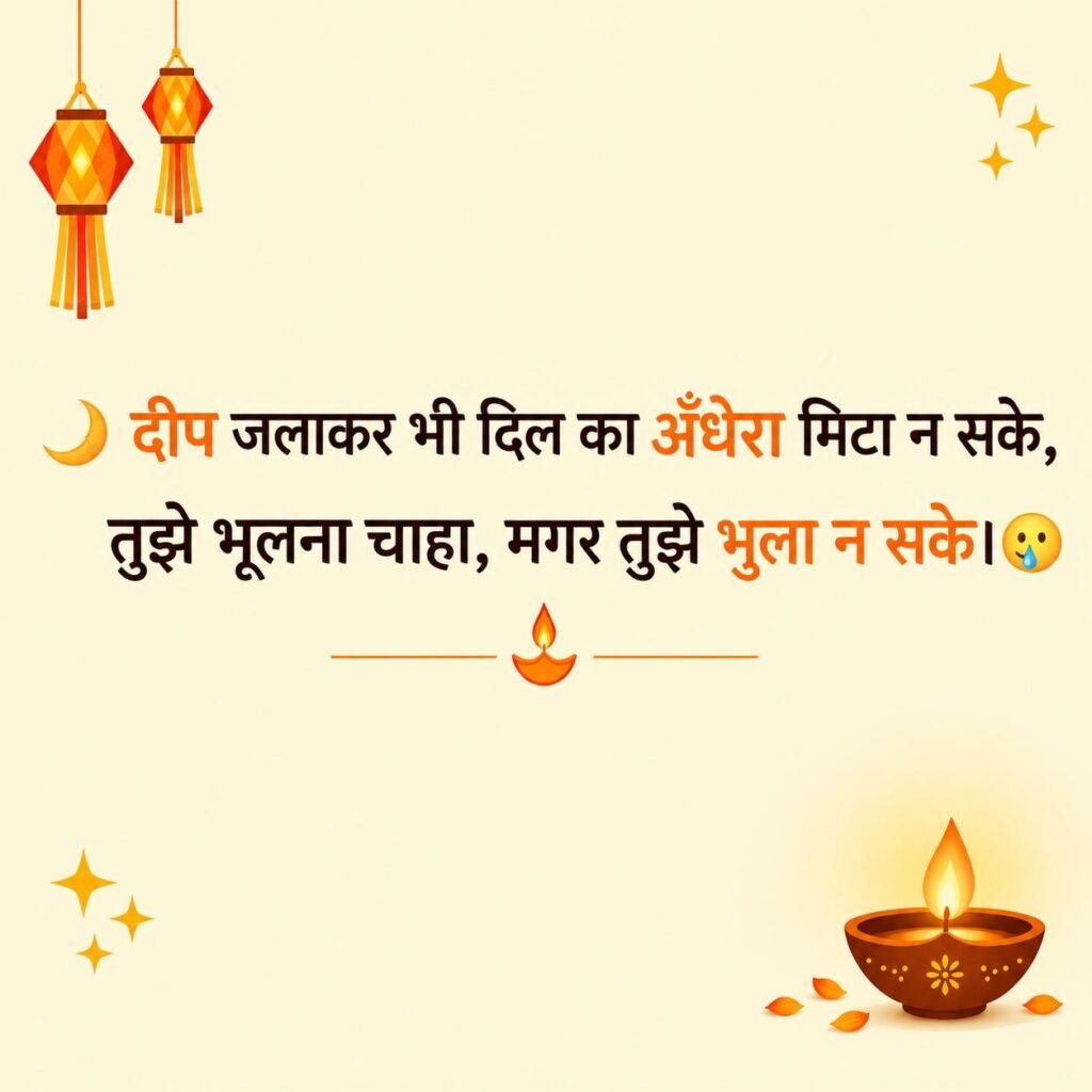 Diwali Sad Shayari For Girls