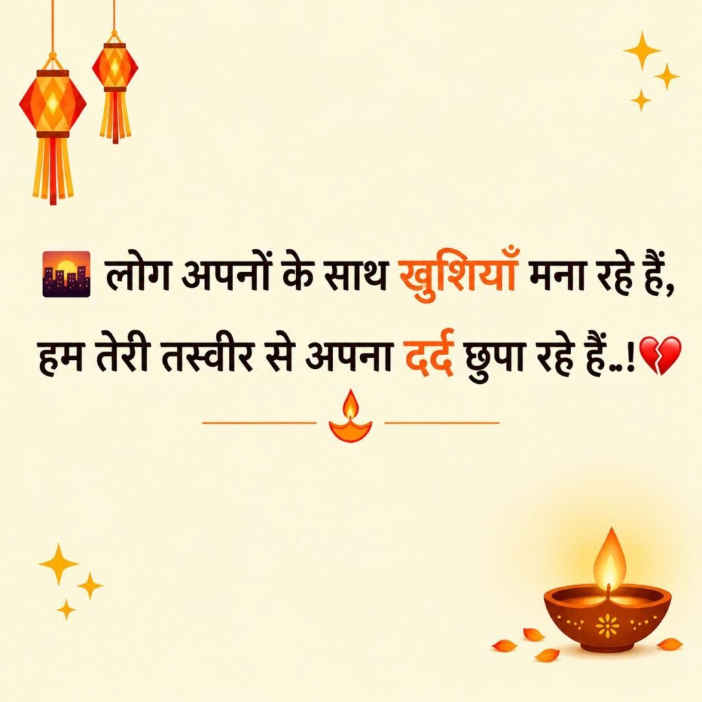 Diwali Sad Shayari For Love